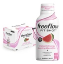 Freeflow Fit Energy Shots, Watermelon Rush, Natural Caffeine Boost s L-teanínom, Ženšen, Vitamíny, Prebiotiká, Elektrolyty (6 počet, 2oz Shots)