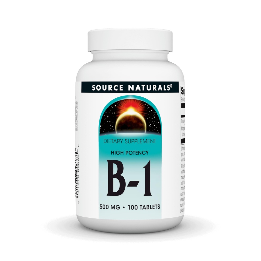 Zdroj Naturals Vitamín B-1 Tiamín 500mg High Potency, 100% Pure - 100 tabliet
