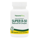 PrírodaPlus Super B50-60 Vegetariánske kapsule - Vysoká potencie B komplex vitamínové doplnky - Mozog & Energy Booster - Gluten-free - 60 porcií
