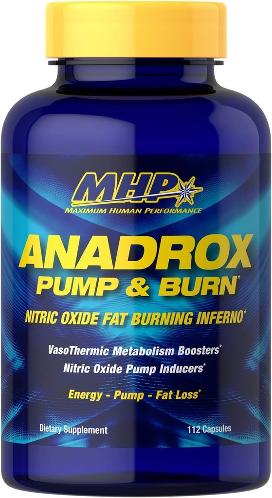 MHP Anadrox Pump & Burn, Tuk oxidu dusnatého Horiace peklo, 112 kapsúl