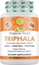Organická Veda Triphala Powder 300 Kapsule, 1000 mg - Organická Triphala Supplement pre Colon Cleanse, Immune, Gut & Digestion Health - Celozelené Antioxidanty Amla, Haritaki & Bibhitaki - Vegan Pills