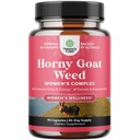 Horny Kozí burina pre ženy - Bylinné doplnky Hornygoatweed Dámske komplex pre Hormon Balance Podpora nálady & Celková ženská Wellness - Maca Root & Tribulus Terrestris Female Supplement - 90 Gróf