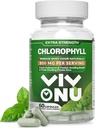 Chlorofyl Kapsule 800 mg - Prírodné Chlorofylné Kapsule od Ženy a muži - Bezpečný a kvalitný Chlorofyl Supplement od Energy, Imunity, Skin Support + Internal Deodorant (60 Kapsule/1 Fľaša)