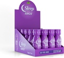 Spánková strela Alfa Vitamíny - obsahuje 10 MG melatonínu, vitamín B6, L-teanín pre zdravý spánok a nočný čas rutiny- 2,5oz Shot fľaša - 20 balenia