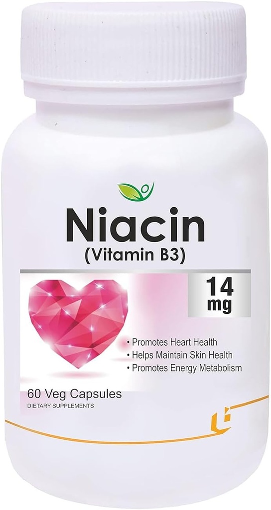 Generic Veda Nutraceuticals 14 mg vitamín B3 s Inozitol 50 mg doplnok - 60 Veg kapsúl