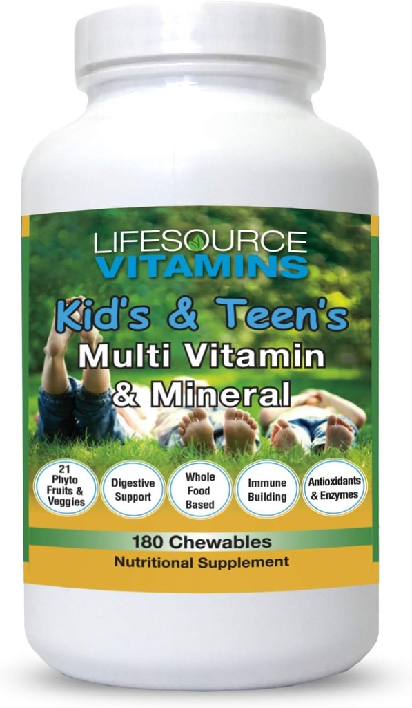 LifeSource Vitamins Children's Multi Vitamin 180 Chewable tabs