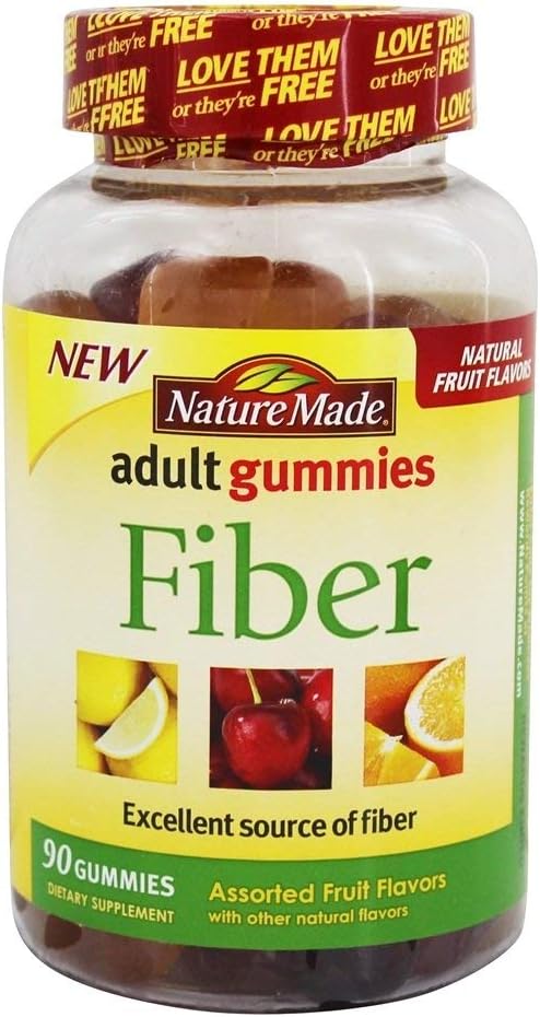 Príroda dospelý Gumies Fiber Rôzne ovocie - 90 Gumies
