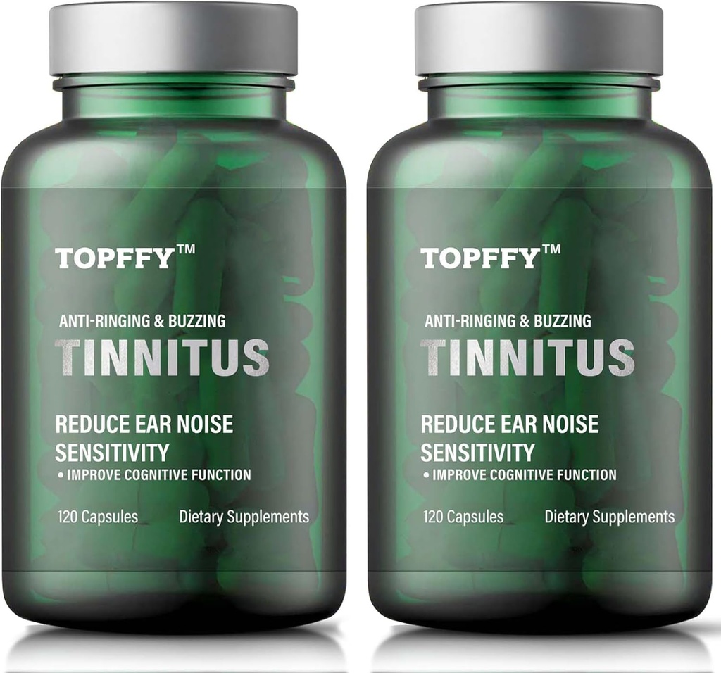 Tinitus Relief for Ringing Ears, 1200MG Tinnitus Relief Supplement, for heach loss and Ear Ringing & Tinnitus Relief,240 Softgels(2pack)