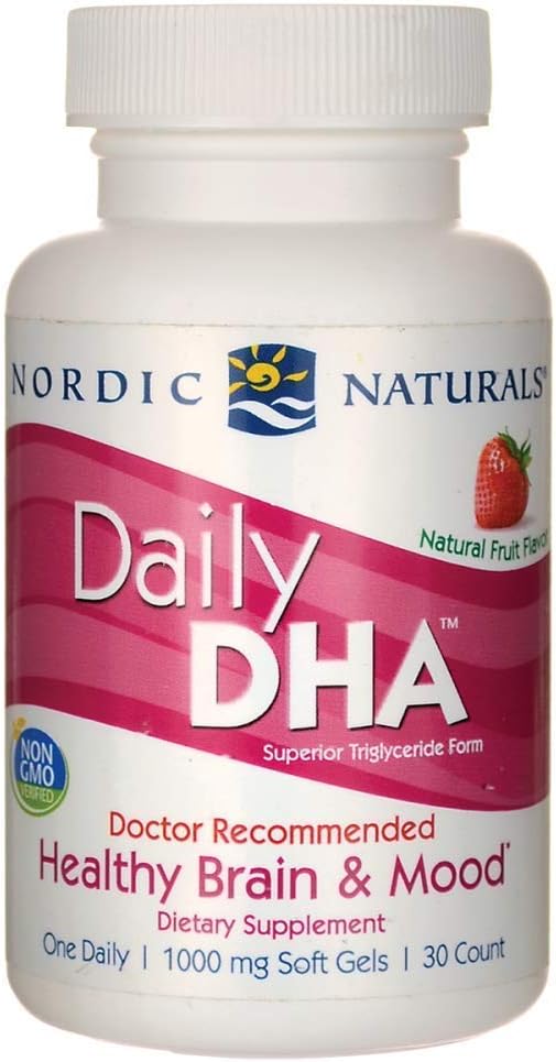 Nordic Naturals - denne DHA, zdravý mozog a podpora nálady, 30 mäkké gély