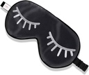 ZIMASILK 100% Natural Silk Sleep Maska Slepá,Nastaviteľné Super-hladké mäkké očné masky pre spánok s taškou [Eyelash]
