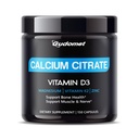 High-Absorpcia kalcium Citrát s vitamínom D3 & K2 - podporuje kosti, svalovina & Nerve zdravie - 150 Kapsule, Made in USA