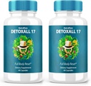 (2 balenia) DetoxAll 17, DetoxAll 17 plné telo Reset, DetoxAll17 Dietary Supplement for Celkové zdravie a wellness, Maximálna sila All-Natural Pills to Boost Energy, Detox Všetky 17 Review (120 kapsúl)