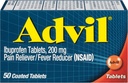 Advil Bolesť Reliever a horúčka Redukcia, Ibuprofen 200 mg pre úľavu od bolesti - 50 obalené tablety