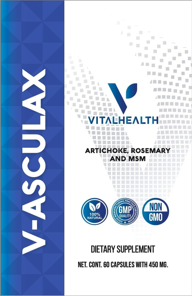 Vital Health V-Asculax Circulation Support Study Health, Blood Flow, Retention Retention & Arterial Circulation 
