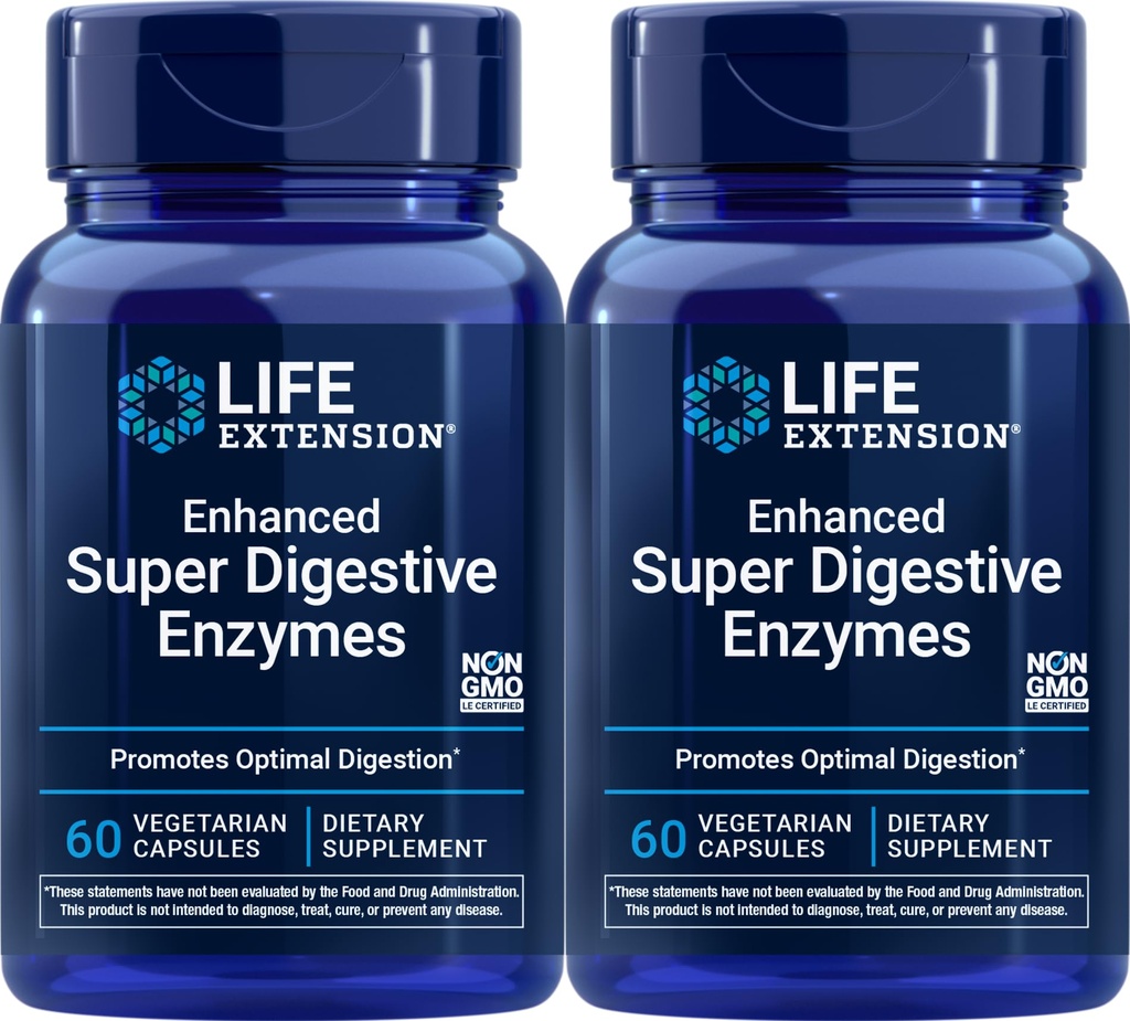 Extension Enzymes, 60 Vegetariánskych kapsúl (Pack of 2)