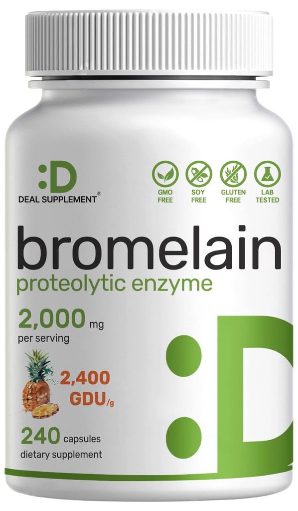 Hypromelain Supplement 2,000mg Per Serving, 240 Kapsule 