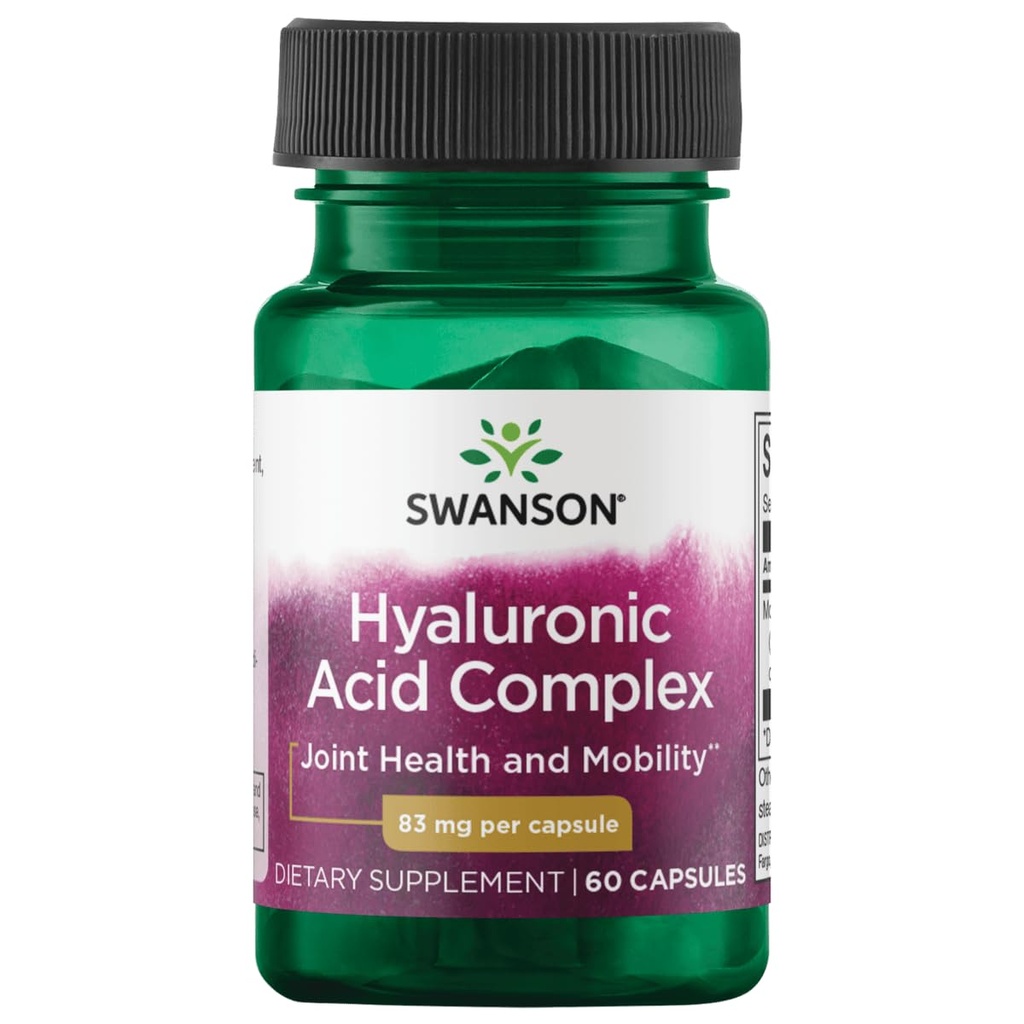 Swanson High Potency Hyal- Joint Hyaluronic Acid Complex 83 Milligrams 60 Kapsule