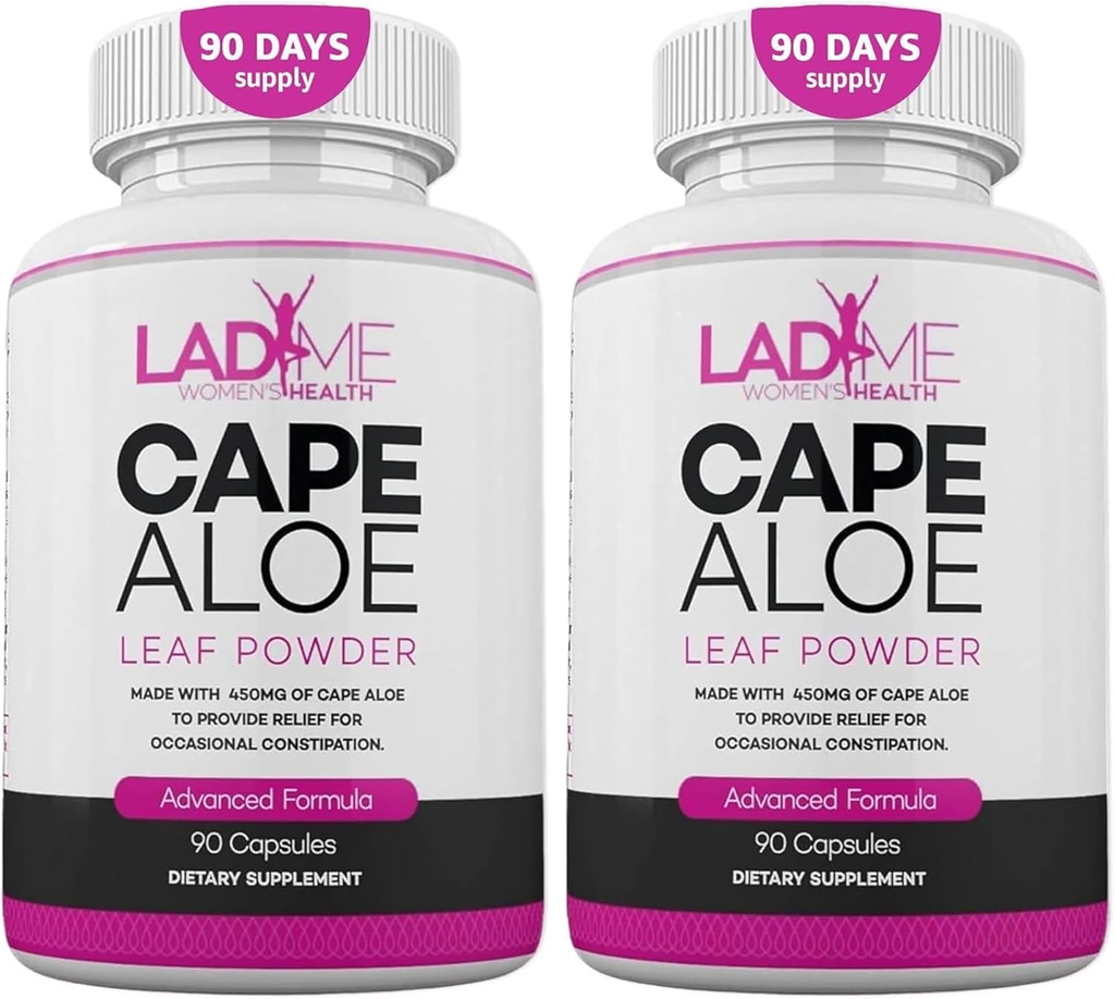Pure Cape Aloe Bylinné pre Zápcha Relief Zdravé Hnutie čriev Prírodné Colon Čistiť & Detox Dietary Supplement navrhnutý pre ženy Ladyme 180 Kapsule