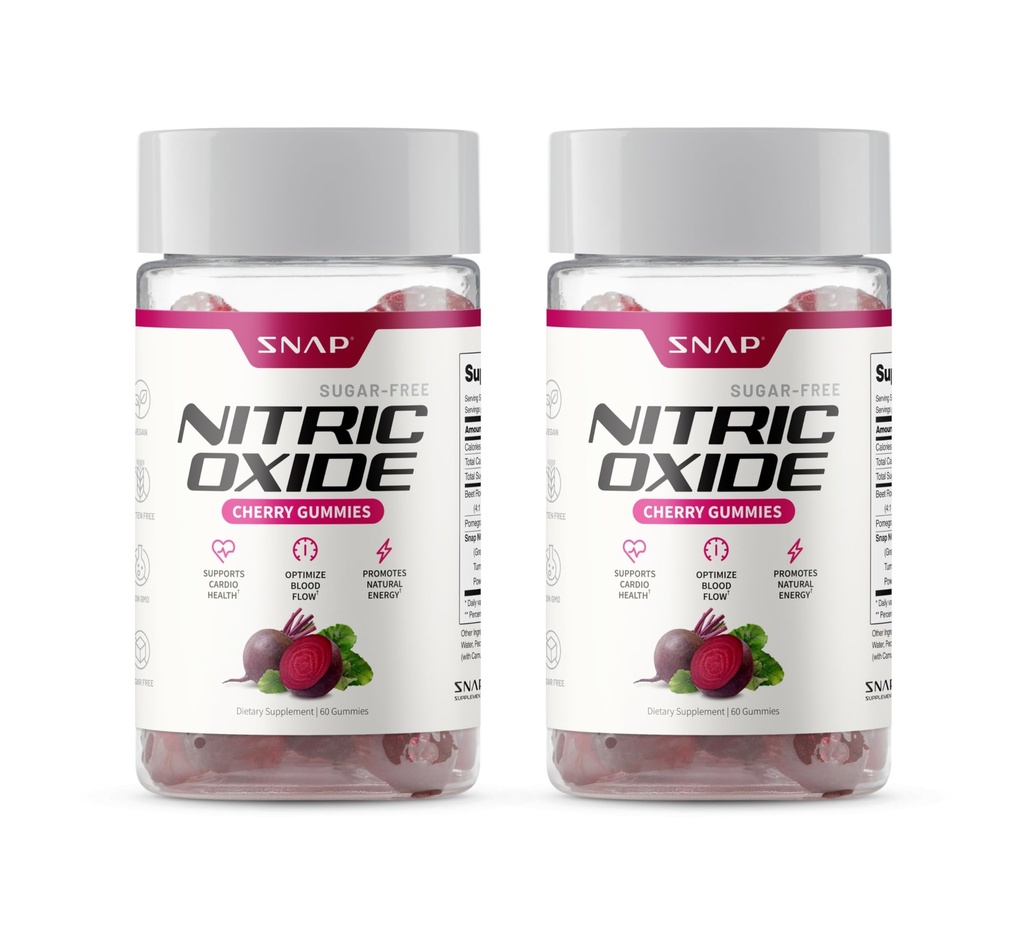 Supplements Repeat Root Gummies, Nitric Oxide Supplement w/Organic Repets, Vitamíny, Pomegranate & Antioxidants for Energy, Heart Health & Circulation Support, 60 Sugar Free Gummies, 2 balenie, Cherry