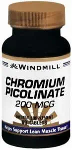 CHROMICKÉ PIKOLINÁTOVÉ TABLETY 200 MCG WINDMILL