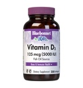 Bluebonnet Nutrition Vitamín D3 5000 IU Softgels, Aids in Muscle and Skeletal Growth, Cholekalciferol from Fish Oil, Non GMO, Gluten Free, Soy Free, Dairy Free, Yellow, 250 Softgels