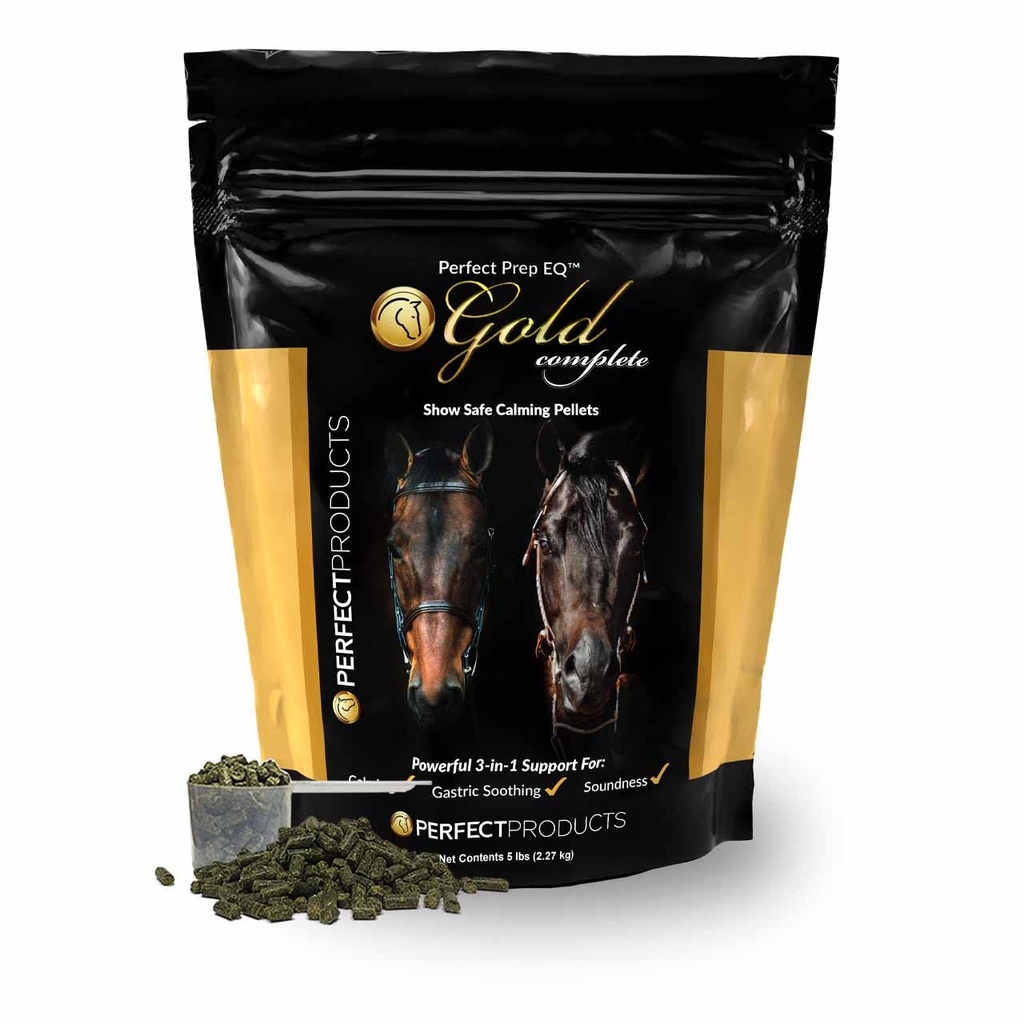 Perfektná príprava EQTM Gold Kompletné upokojujúce pelety (5LB)