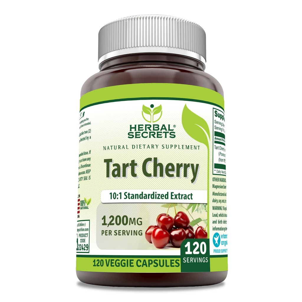 Bylinné Secrets Tart Cherry 10:1 Štandardizovaný extrakt doplnok 