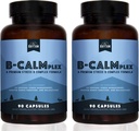 Prírodný Rytmus B-CALMplex, 2 balenia, Unikátny B vitamín B zmes, B Complex podporuje správne Nerve funkcie a relaxáciu, 3 mesiace dodávky, 90 Počet fliaš