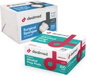 Dealed alkohol Prep Pads and Gauze Sponge Bundle 200 Počet strednej veľkosti Alkohol Pads Plus 4" x 4" Operačné Sponge Gauze Pads 200 Počet