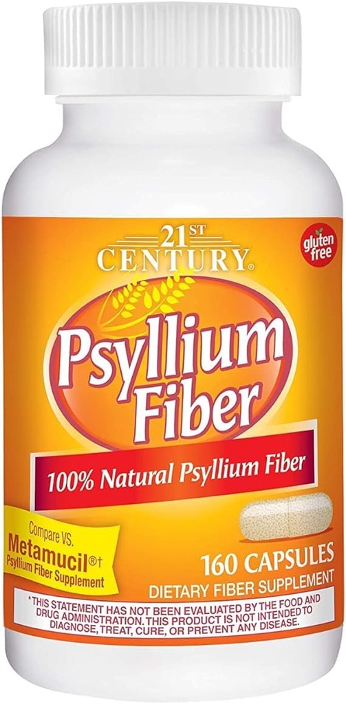 21st Century, Psyllium Fiber, 160 Kapsule - 2ks