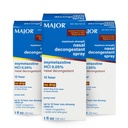 MAJOR Maximálna sila Nasal Dekongestant Spray, Oxymetazolín HCl 0,05% Pumpa Mist, Non-Drowsy Nasal Spray, až 12-hodinový Relief from nosal Congestion, Cold, and Alergies 1 Fl. Oz. (3-Pack)