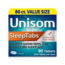 Unizom SleepTabs, Nočný spánok, Doxylamín Sukcinát, 80 tabliet