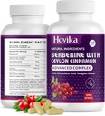 Berberine HCL kapsuly 1200 mg - Berberine Supplement with Ceylon škorica, Chróm, Veggies Blend - Podporuje metabolizmus a imunitný systém, zdravie Gut - 120 ct Ľahko prehltnúť Vegan pilulky
