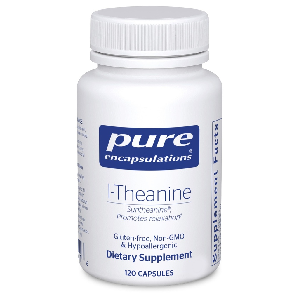Pure Encapsulations L- Theanine - Amino Acid Supplement to Support Relaxation, Stres & Nervisive System - 120 Kapsule