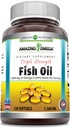 Amazing Omega Triple Strength Fish Oil (Omega-3, EPA/DHA) Supplement 