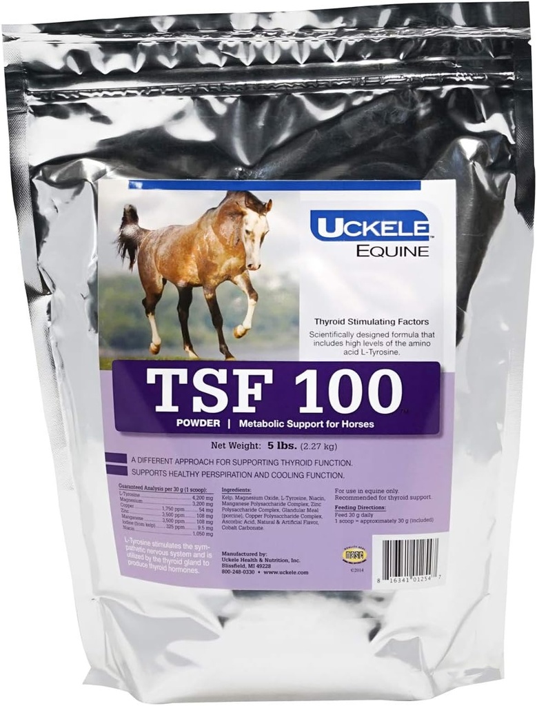Uckele Equine TSF 100 Metabolický podporný prášok, 5 librový vak