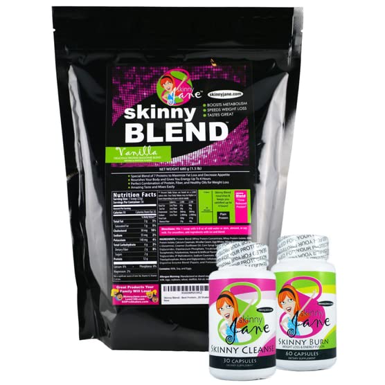 Najlepšie Chudnutie Kit, Rýchle Slim Kit, Diéta Kit, Najlepšie ochutnávka bielkovín Shakes pre ženy, Chute Potláčajúce Fat Burner Diet pilulky, Čistenie a Detox, Rýchla strata hmotnosti, Skinny Jane - Vanilla