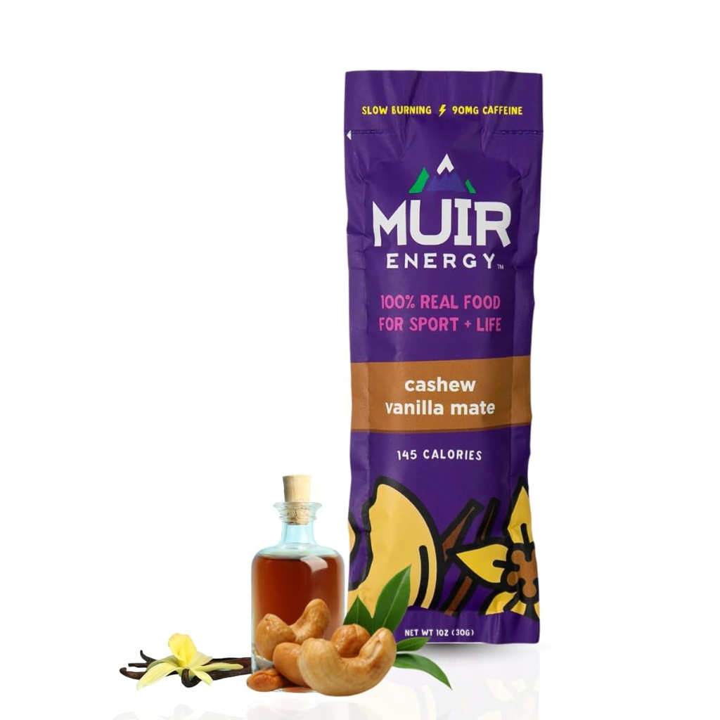 MUIR Cashew Vanilla Mate Real Food Energy Gel - 10 Gróf 