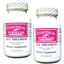 Všetky tiamínové vitamíny B1 50 mg, 2 x 60 kapsúl