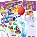 UNGLINGA 30 Experimenty Veda Kit pre deti s lakom, chémia Set STEM hračky narodeniny darčeky pre chlapcov dievčatá, vedec kostýme hracie nástroje vzdelávacie vzdelávacie vzdelávacie set