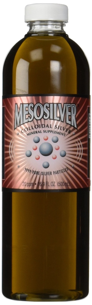 MesoSilver ® 20 ppm Koloidné striebro, 500 ml/16,9 Oz