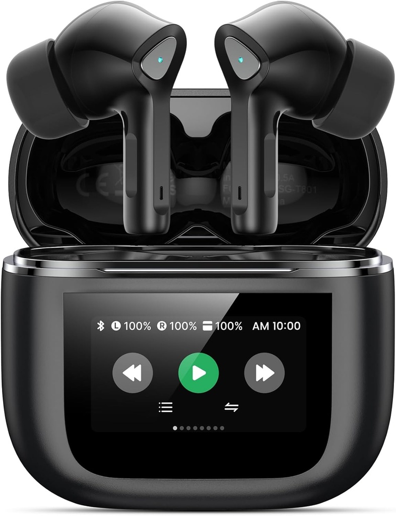 Bezdrôtové slúchadlá Bluetooth 5.3 Slúchadlá 50H Playtime Deep Bass Stereo Ear Buds s Mic IPX7 vodotesné Pohodlie ľahké ušné slúchadlá pre pad Android / iOS telefóny Darčeky pre ženy Muži