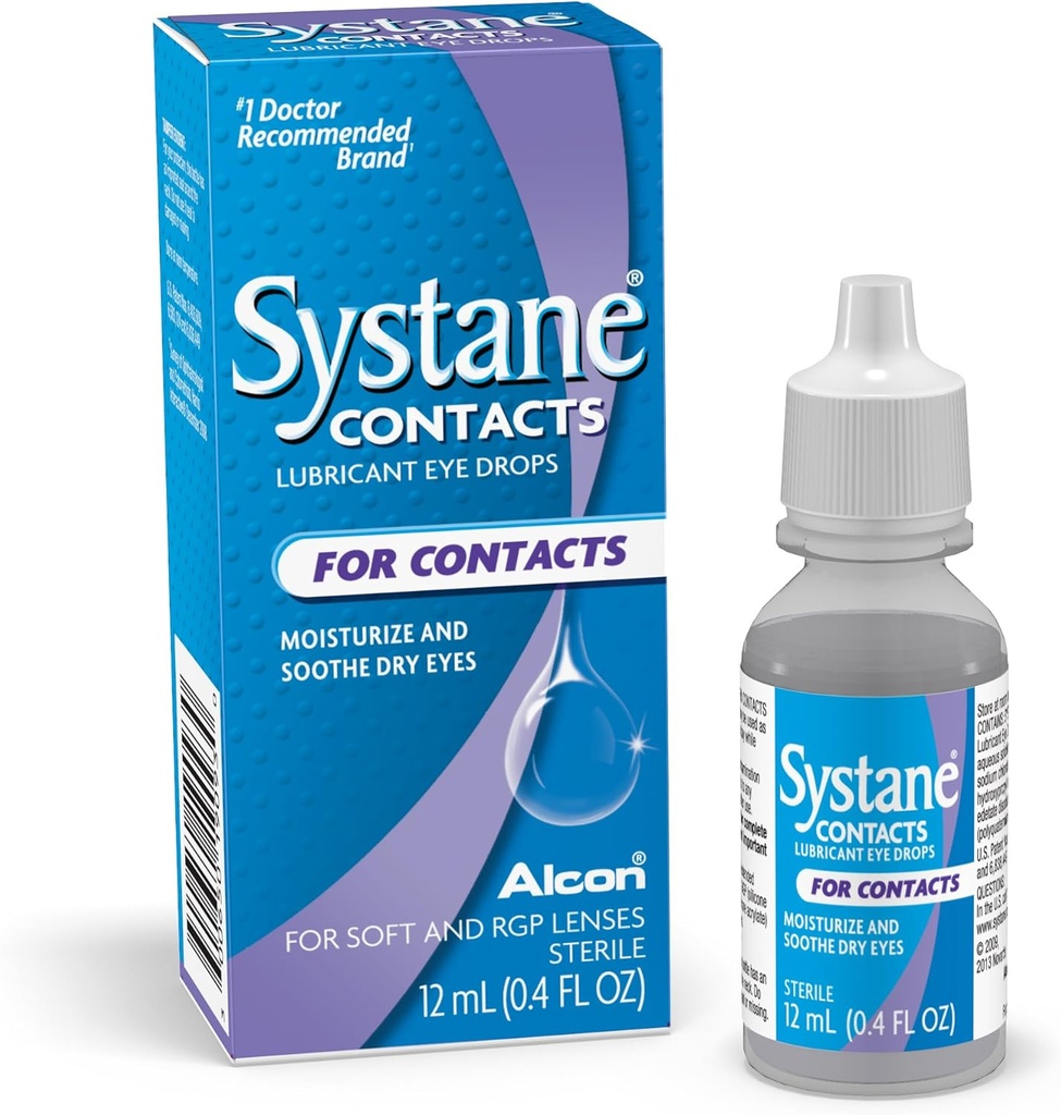 Systane kontakty Upokojujúce kvapky-0.405 oz, 12ml