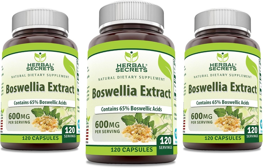 Bylinné tajomstvo Boswellia Serrata extrakt (65% kyseliny Boswellic) 600 mg kapsule doplnok 
