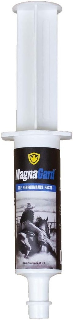 Pre-Performance Paste for Horses - All Natural Calmer, Acid Buffer, Gastric Support w/Electrolytes - 60ml striekačka