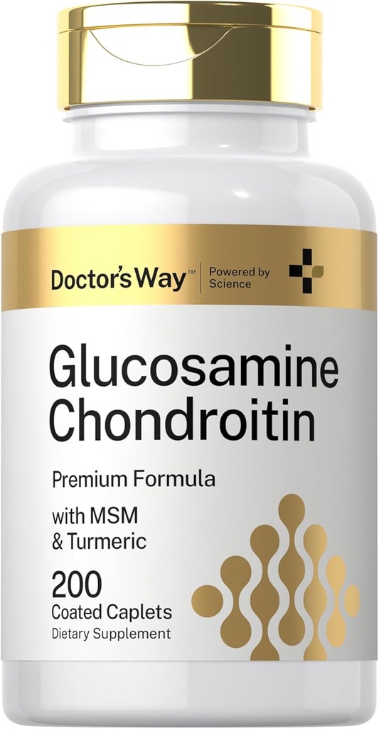 Glukozamín chondroitin MSM Turmeric 200 Caplets 