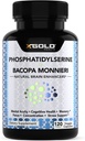 Fosfatidylserín a Bacopa Monnieri 800 mg 2 v 1 doplnok - Prírodný mozgový zväčšovač/Nootropný pre zvýšené zaostrovanie a koncentráciu, podporu pamäte, a kognitívne funkcie - 120 Vegetariánske kapsule