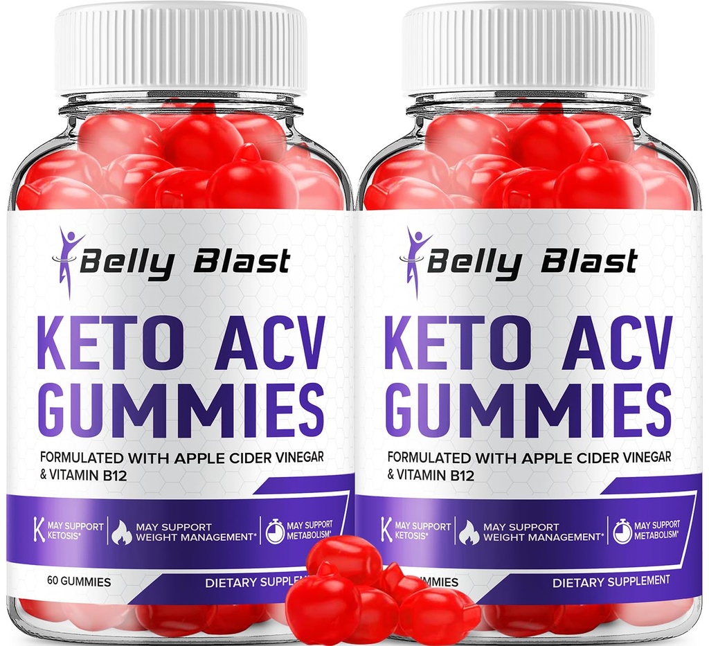 (2 balenia) Belly Blast Keto ACV Gummies - Advanced Formula Belly Blast Keto Plus ACV Gummies Apple Cider Ocogar, Manažment hmotnosti, BellyBlast ACV Dietary Supplement Reviews Muži Ženy (120 Gummies)