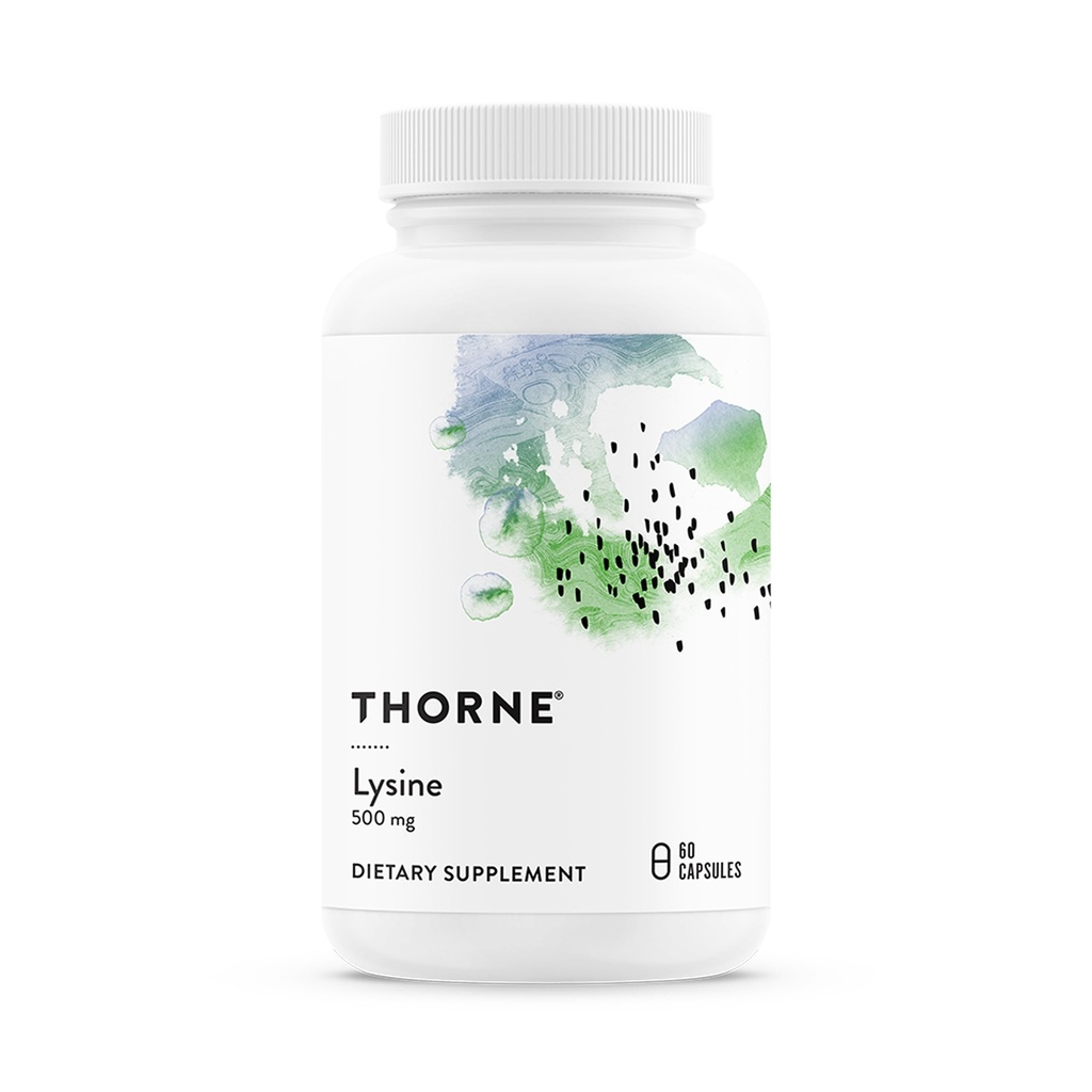 THORNE - Lyzín - esenciálna aminokyselina pre zdravie pokožky, výrobu energie a imunitnú funkciu* - 500 mg - 60 dávok
