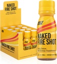 NAKED výživa Nahý požiarny shot - prírodné energie Shots, Zázvor Root, Raw Apple Cider Ocogar, Organic Ginseng & Ashwagandha, Detox, Energy Wellness Shots - 2.5Oz, 12 Balenie